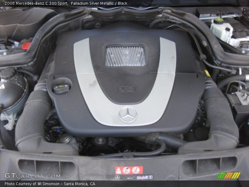 Palladium Silver Metallic / Black 2008 Mercedes-Benz C 300 Sport