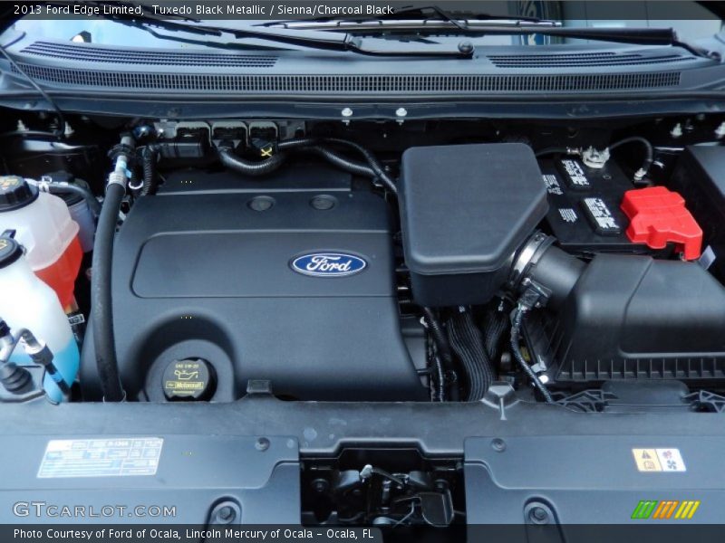 Tuxedo Black Metallic / Sienna/Charcoal Black 2013 Ford Edge Limited