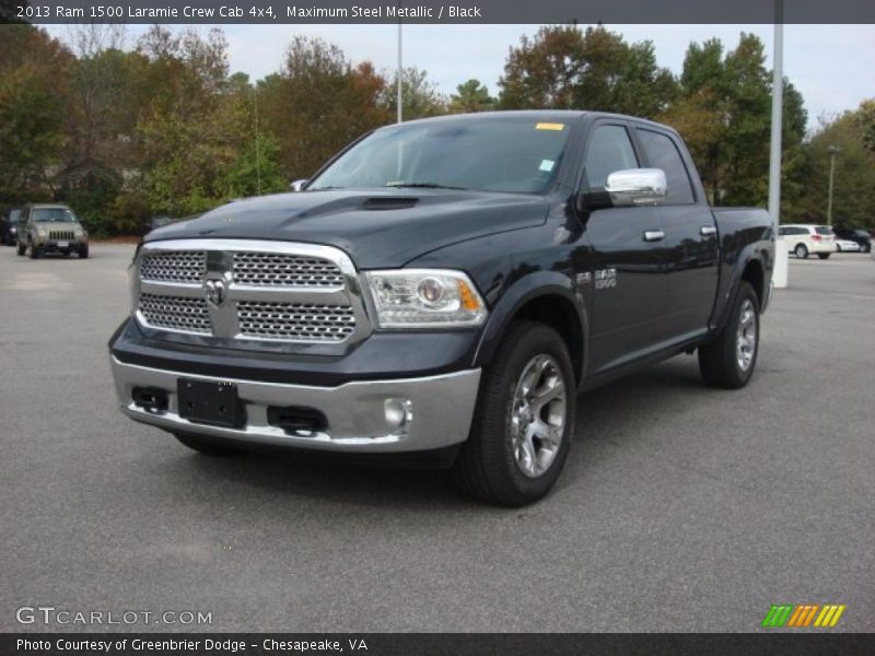 Maximum Steel Metallic / Black 2013 Ram 1500 Laramie Crew Cab 4x4