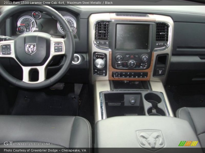 Maximum Steel Metallic / Black 2013 Ram 1500 Laramie Crew Cab 4x4