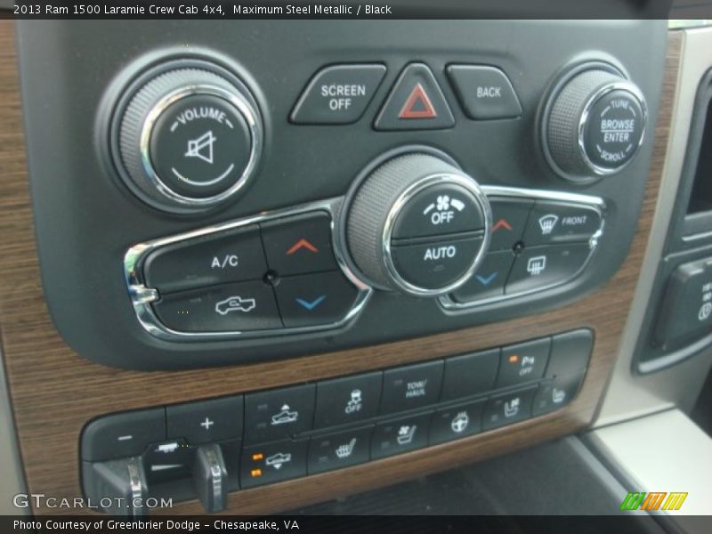 Maximum Steel Metallic / Black 2013 Ram 1500 Laramie Crew Cab 4x4
