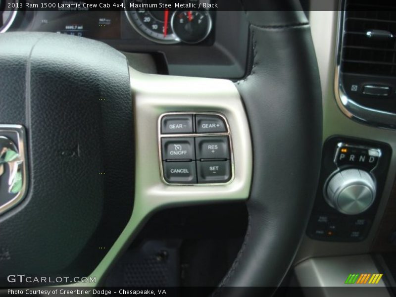 Maximum Steel Metallic / Black 2013 Ram 1500 Laramie Crew Cab 4x4