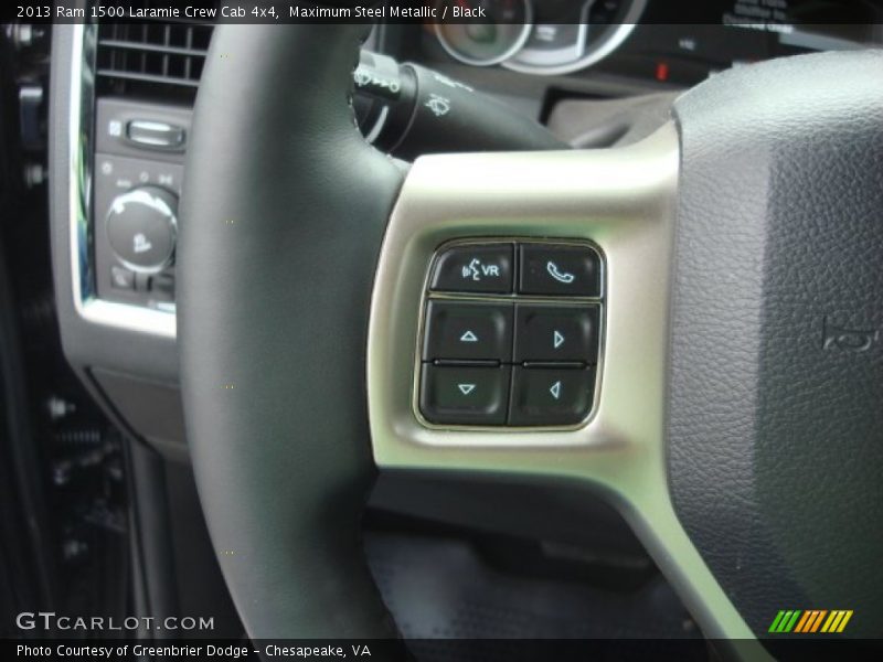 Maximum Steel Metallic / Black 2013 Ram 1500 Laramie Crew Cab 4x4