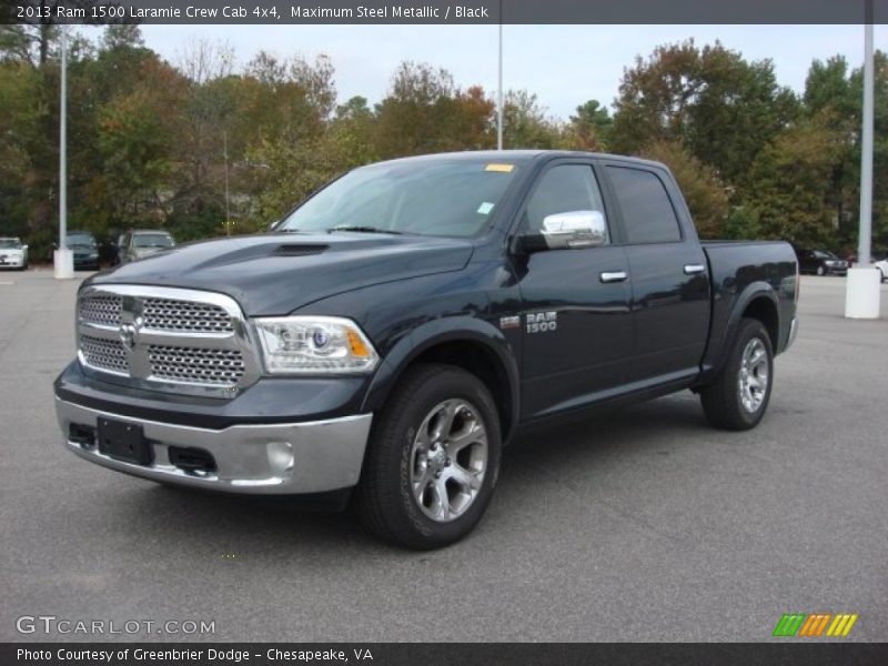 Maximum Steel Metallic / Black 2013 Ram 1500 Laramie Crew Cab 4x4
