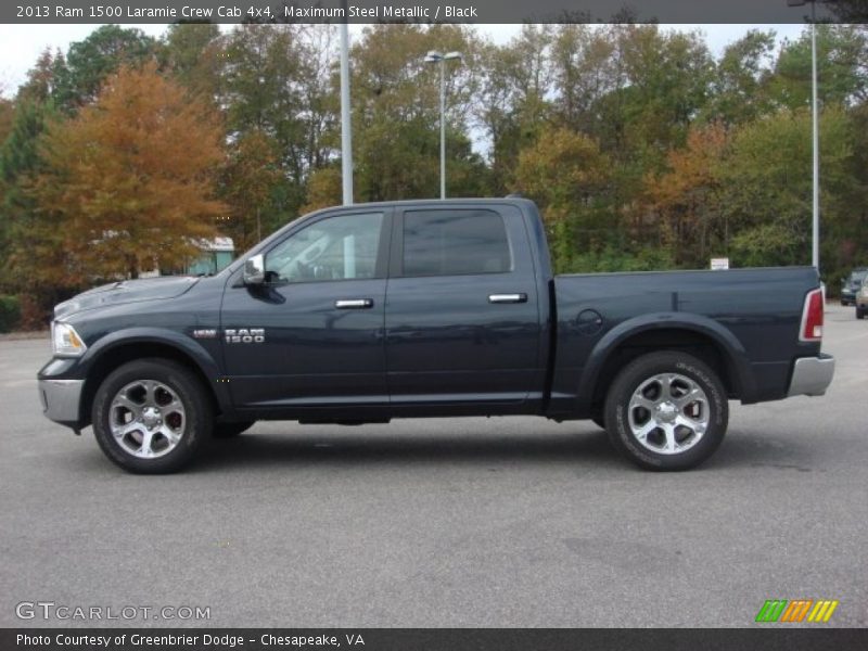 Maximum Steel Metallic / Black 2013 Ram 1500 Laramie Crew Cab 4x4