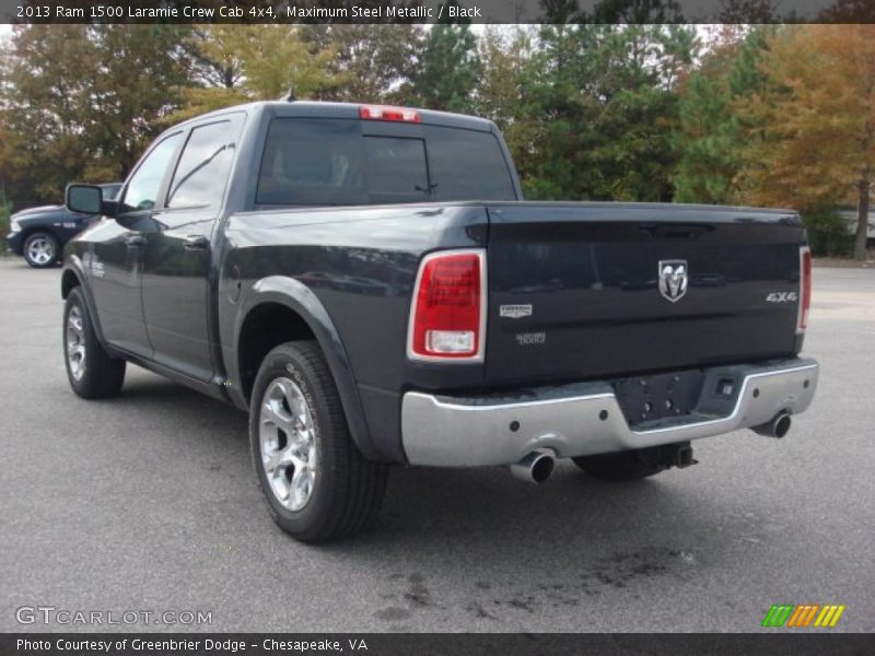 Maximum Steel Metallic / Black 2013 Ram 1500 Laramie Crew Cab 4x4