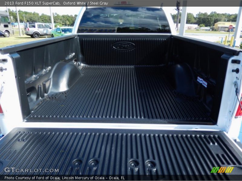 Oxford White / Steel Gray 2013 Ford F150 XLT SuperCab