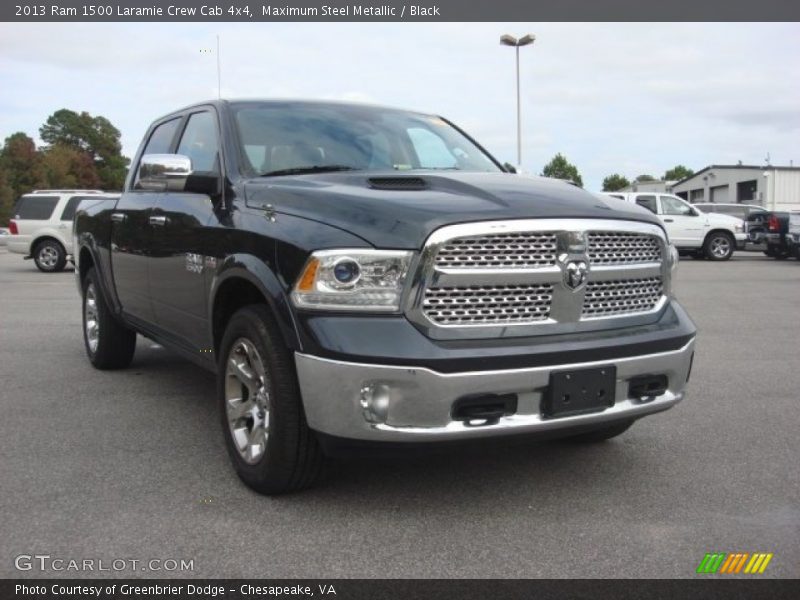 Maximum Steel Metallic / Black 2013 Ram 1500 Laramie Crew Cab 4x4
