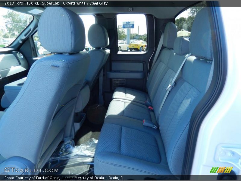 Oxford White / Steel Gray 2013 Ford F150 XLT SuperCab