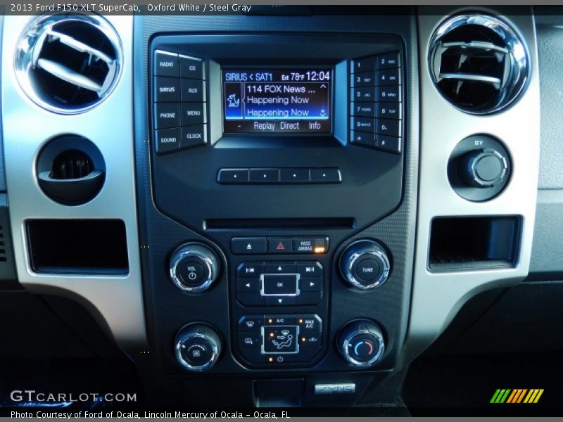 Oxford White / Steel Gray 2013 Ford F150 XLT SuperCab