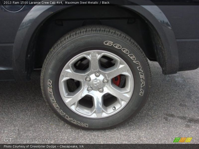 Maximum Steel Metallic / Black 2013 Ram 1500 Laramie Crew Cab 4x4