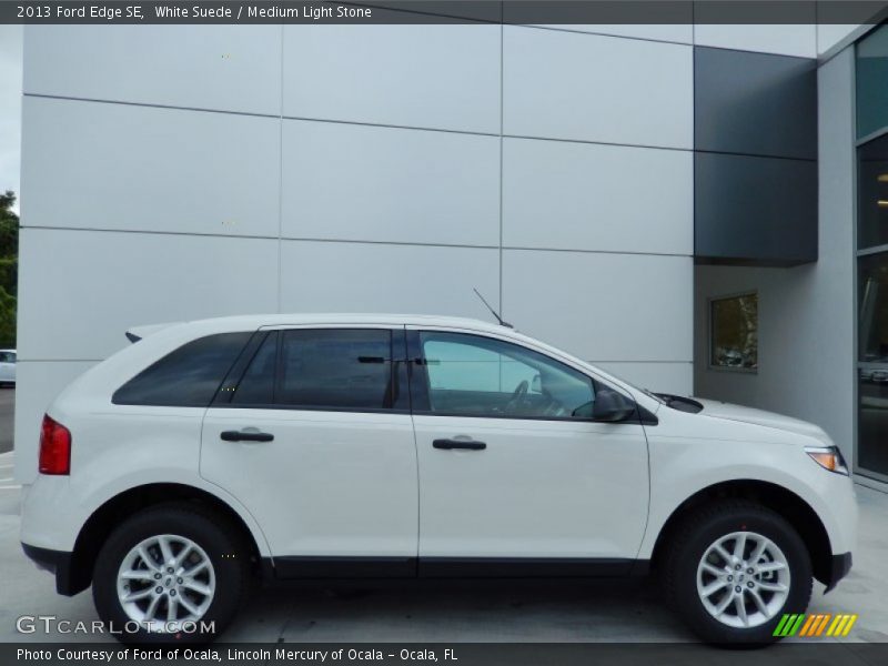 White Suede / Medium Light Stone 2013 Ford Edge SE