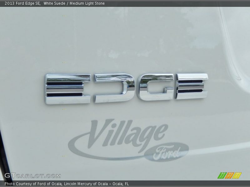 White Suede / Medium Light Stone 2013 Ford Edge SE