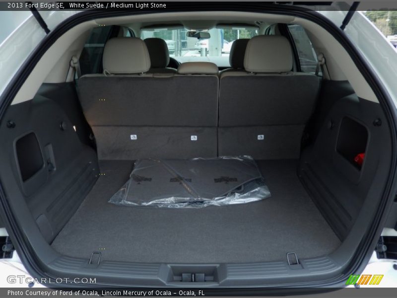 White Suede / Medium Light Stone 2013 Ford Edge SE