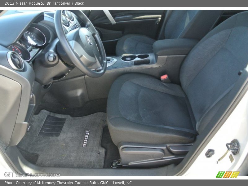 Brilliant Silver / Black 2013 Nissan Rogue S