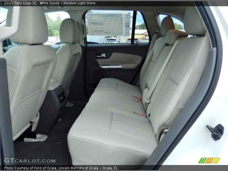 White Suede / Medium Light Stone 2013 Ford Edge SE