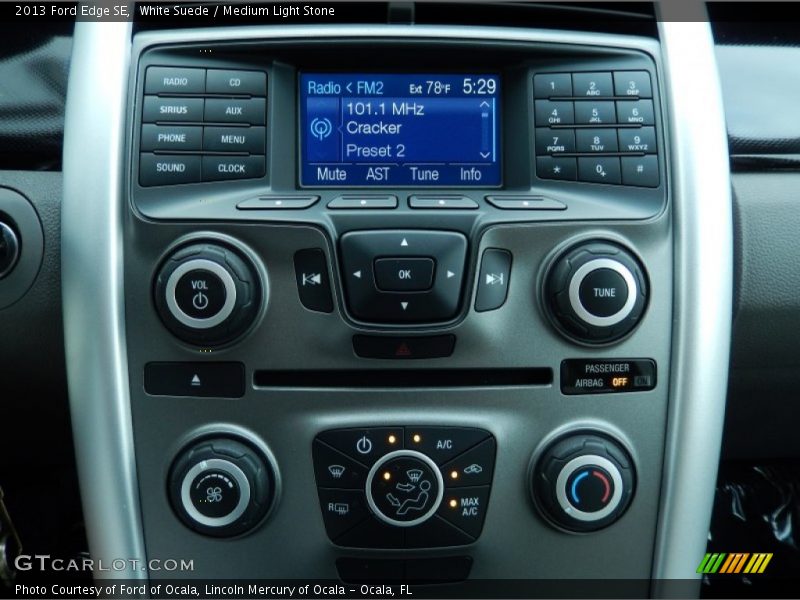 White Suede / Medium Light Stone 2013 Ford Edge SE
