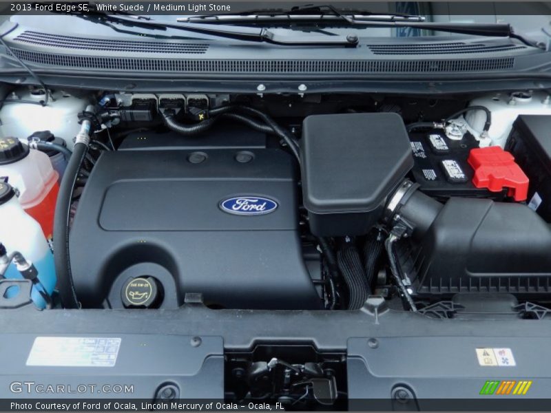 White Suede / Medium Light Stone 2013 Ford Edge SE
