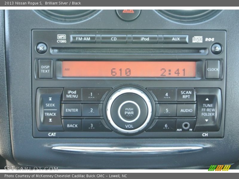 Brilliant Silver / Black 2013 Nissan Rogue S