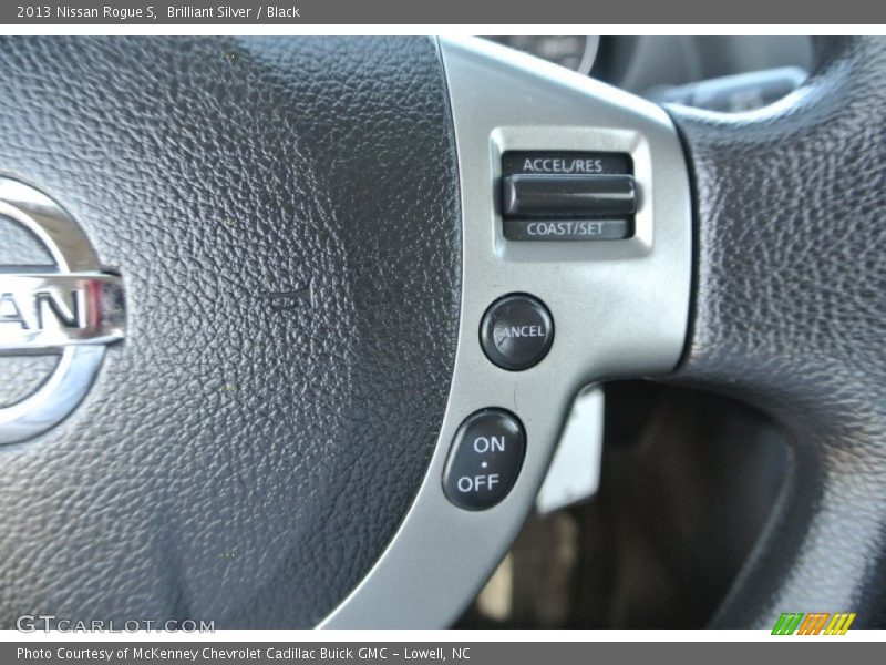 Brilliant Silver / Black 2013 Nissan Rogue S