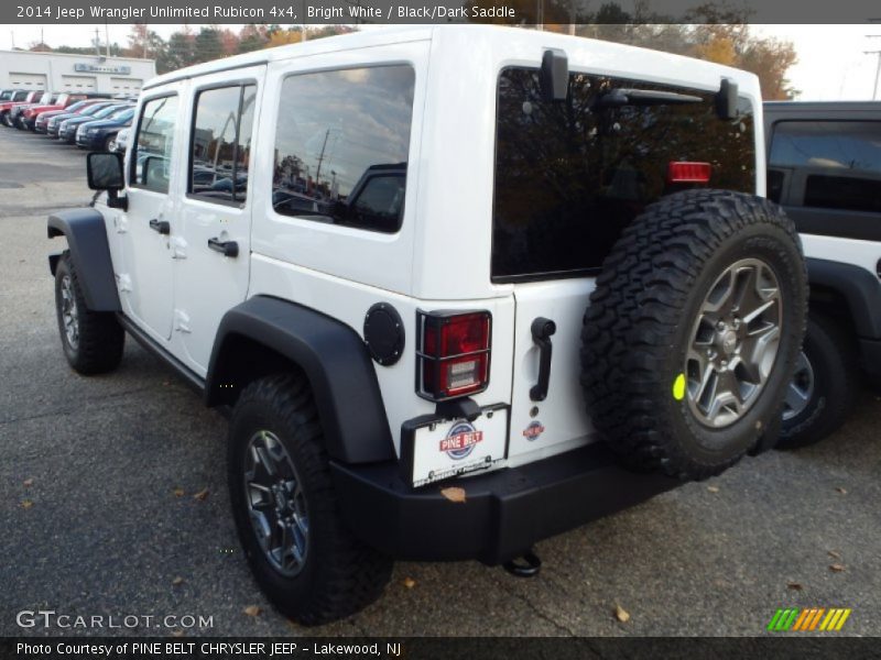 Bright White / Black/Dark Saddle 2014 Jeep Wrangler Unlimited Rubicon 4x4