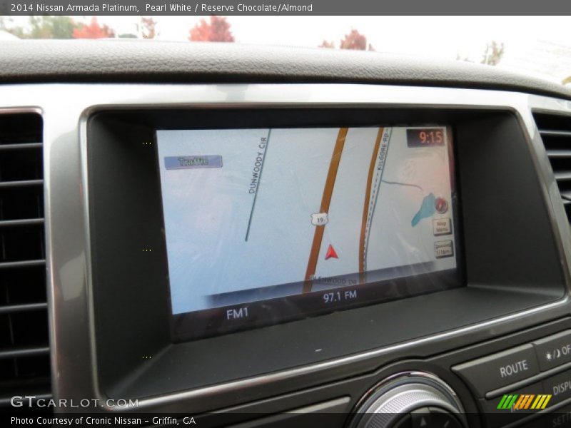 Navigation of 2014 Armada Platinum