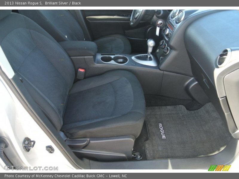 Brilliant Silver / Black 2013 Nissan Rogue S