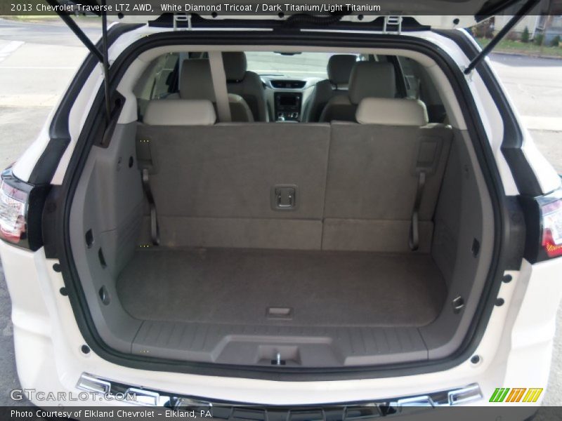White Diamond Tricoat / Dark Titanium/Light Titanium 2013 Chevrolet Traverse LTZ AWD