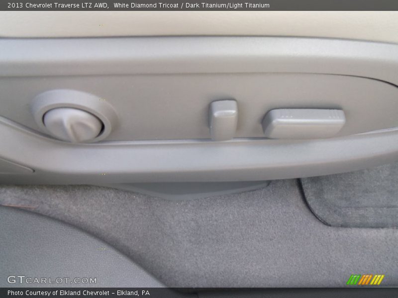 White Diamond Tricoat / Dark Titanium/Light Titanium 2013 Chevrolet Traverse LTZ AWD
