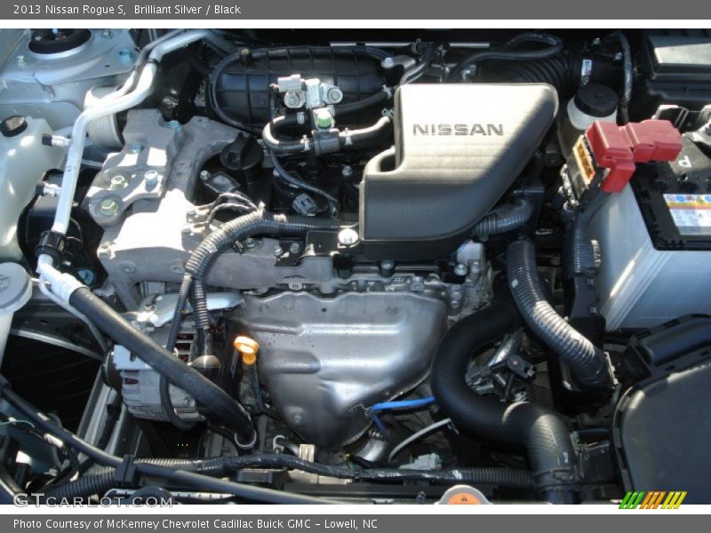 Brilliant Silver / Black 2013 Nissan Rogue S