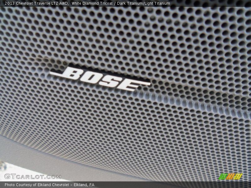 White Diamond Tricoat / Dark Titanium/Light Titanium 2013 Chevrolet Traverse LTZ AWD