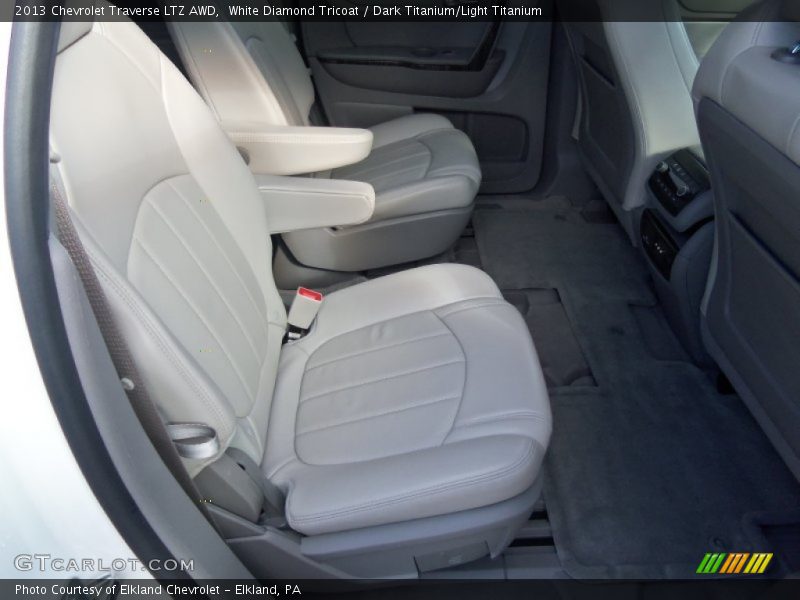 White Diamond Tricoat / Dark Titanium/Light Titanium 2013 Chevrolet Traverse LTZ AWD