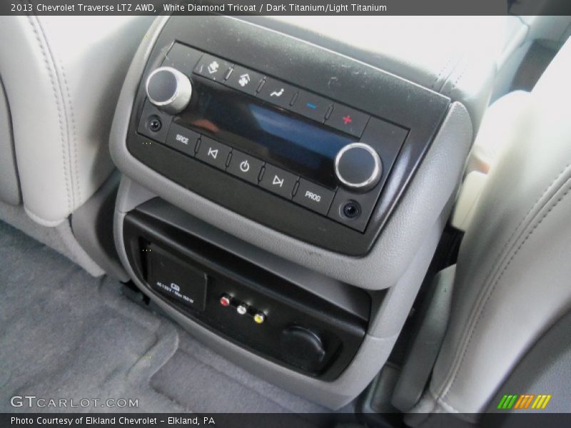 White Diamond Tricoat / Dark Titanium/Light Titanium 2013 Chevrolet Traverse LTZ AWD
