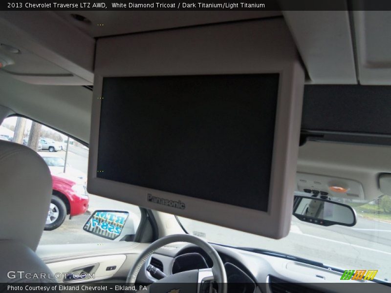 White Diamond Tricoat / Dark Titanium/Light Titanium 2013 Chevrolet Traverse LTZ AWD