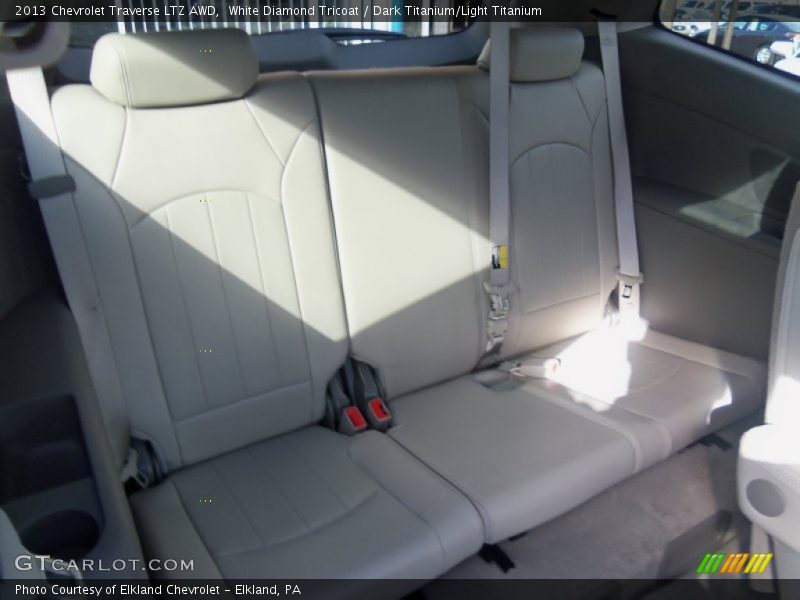 White Diamond Tricoat / Dark Titanium/Light Titanium 2013 Chevrolet Traverse LTZ AWD