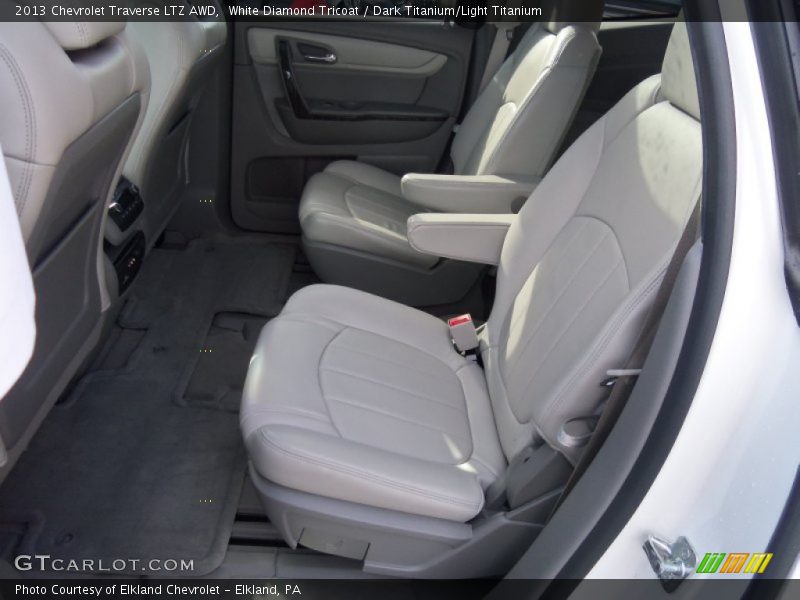White Diamond Tricoat / Dark Titanium/Light Titanium 2013 Chevrolet Traverse LTZ AWD