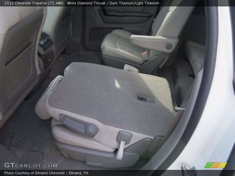 White Diamond Tricoat / Dark Titanium/Light Titanium 2013 Chevrolet Traverse LTZ AWD