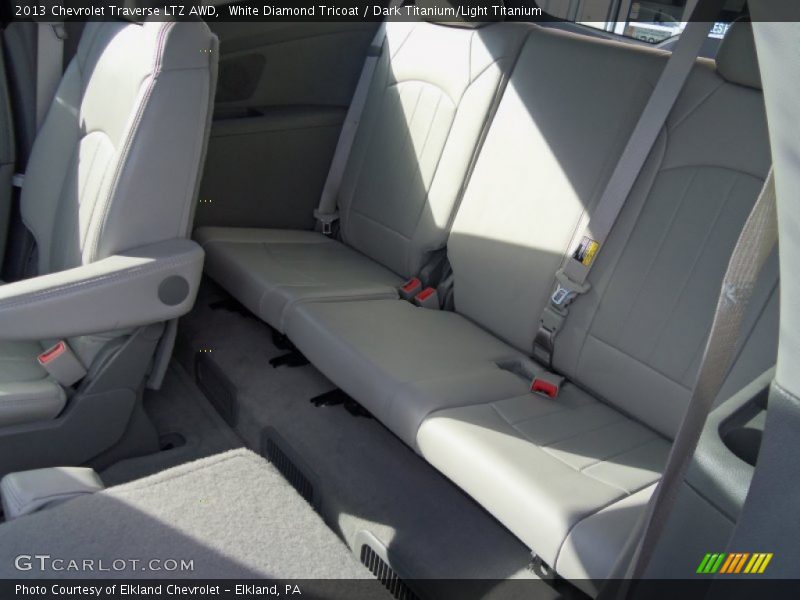 White Diamond Tricoat / Dark Titanium/Light Titanium 2013 Chevrolet Traverse LTZ AWD