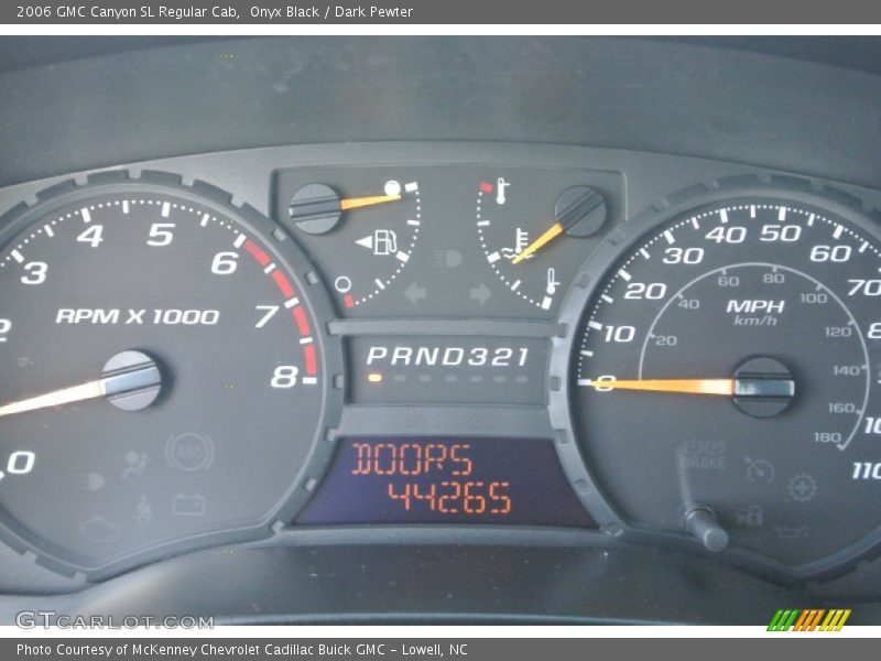Onyx Black / Dark Pewter 2006 GMC Canyon SL Regular Cab
