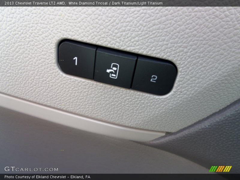 White Diamond Tricoat / Dark Titanium/Light Titanium 2013 Chevrolet Traverse LTZ AWD