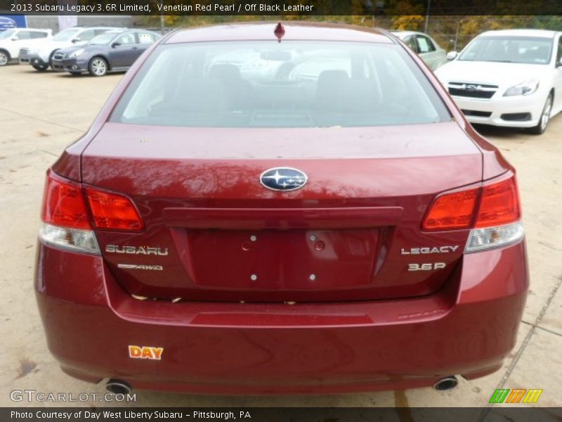 Venetian Red Pearl / Off Black Leather 2013 Subaru Legacy 3.6R Limited