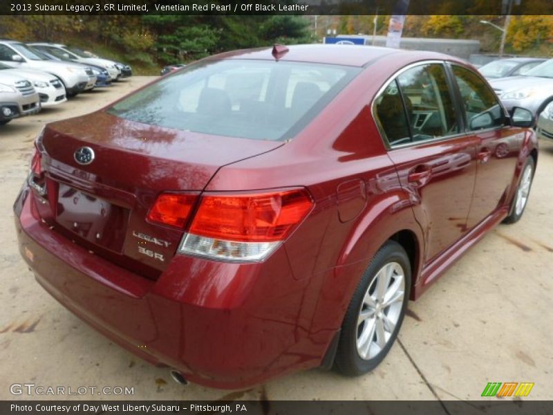 Venetian Red Pearl / Off Black Leather 2013 Subaru Legacy 3.6R Limited