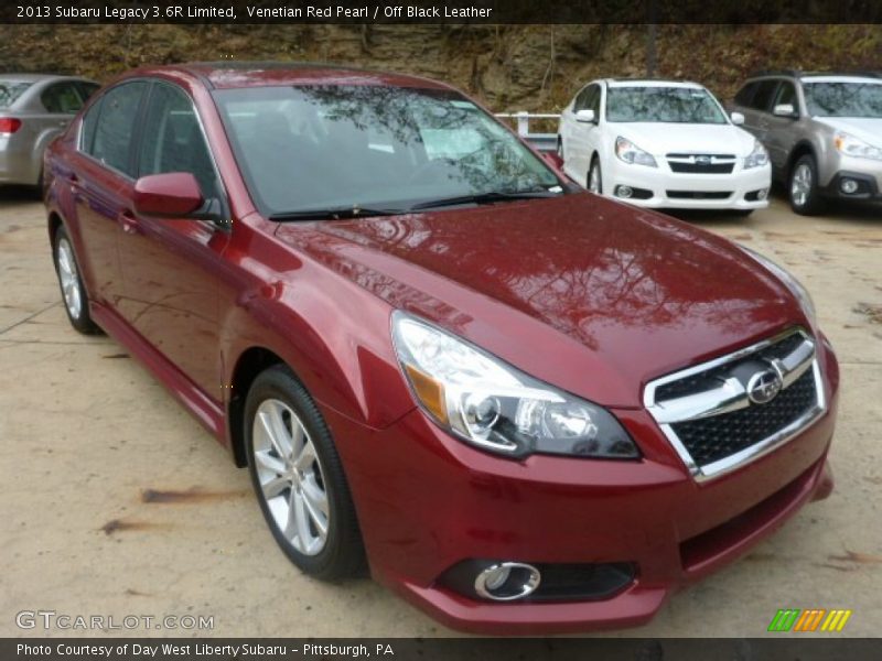Venetian Red Pearl / Off Black Leather 2013 Subaru Legacy 3.6R Limited