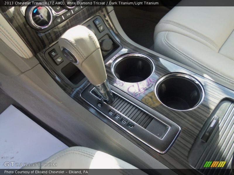 White Diamond Tricoat / Dark Titanium/Light Titanium 2013 Chevrolet Traverse LTZ AWD