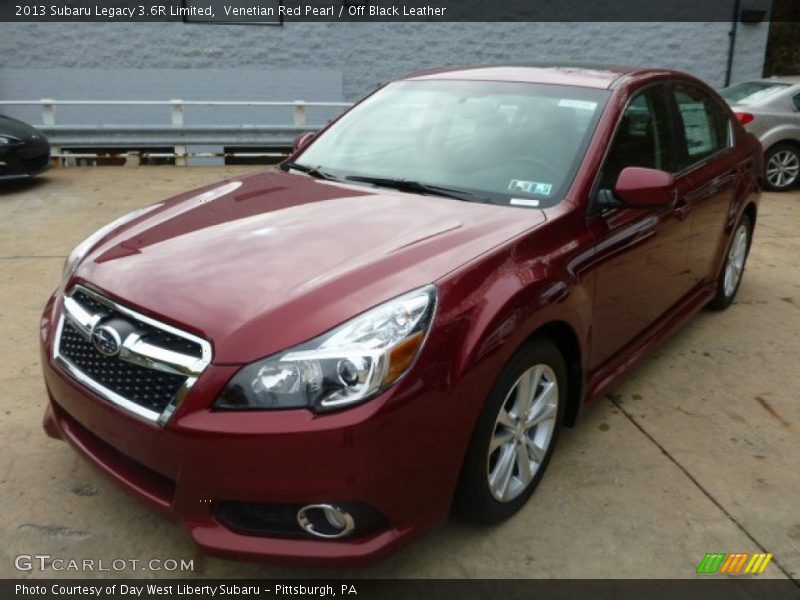Venetian Red Pearl / Off Black Leather 2013 Subaru Legacy 3.6R Limited