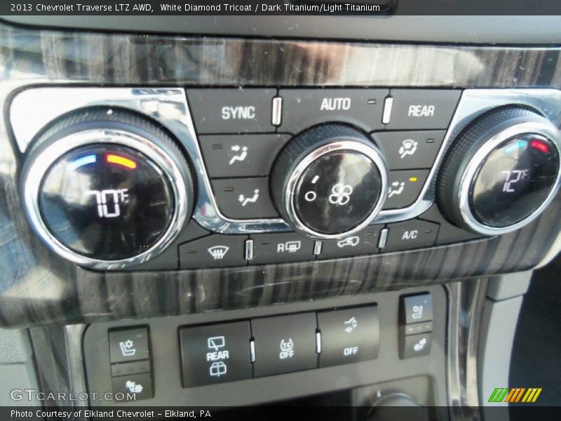 White Diamond Tricoat / Dark Titanium/Light Titanium 2013 Chevrolet Traverse LTZ AWD