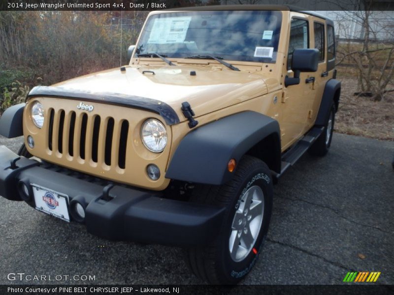 Dune / Black 2014 Jeep Wrangler Unlimited Sport 4x4