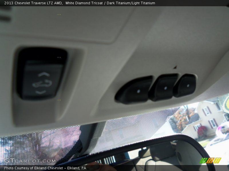 White Diamond Tricoat / Dark Titanium/Light Titanium 2013 Chevrolet Traverse LTZ AWD