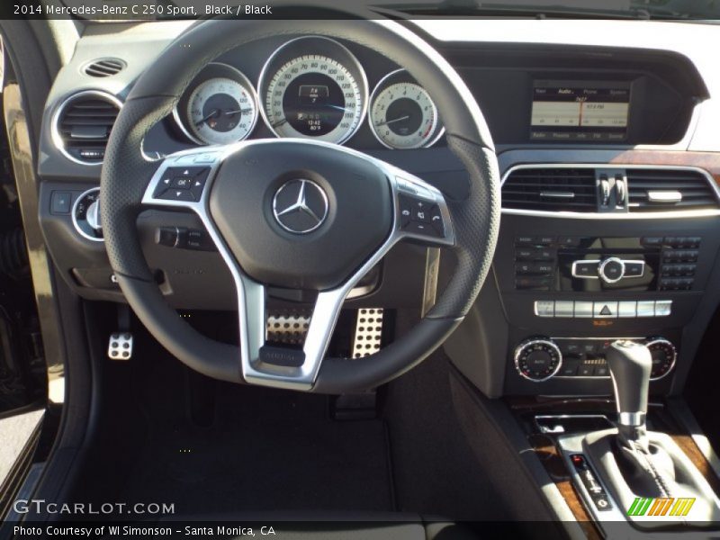 Black / Black 2014 Mercedes-Benz C 250 Sport