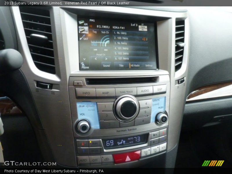 Venetian Red Pearl / Off Black Leather 2013 Subaru Legacy 3.6R Limited